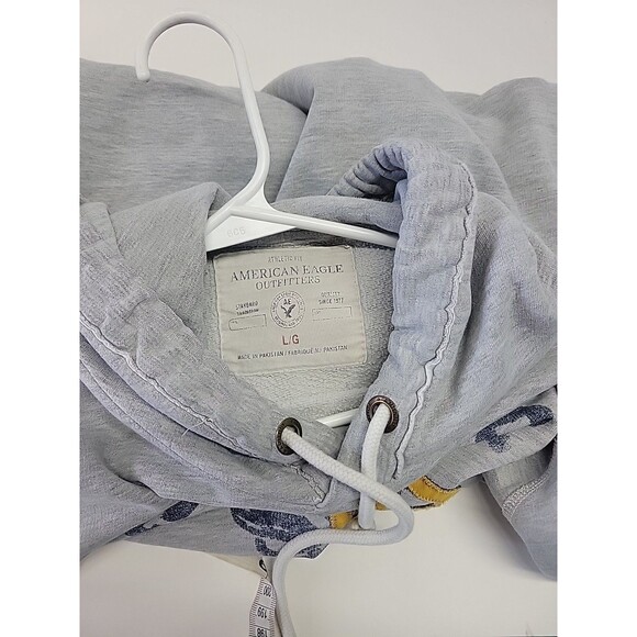 American Eagle‎ Hoodie Sweatshirt Mens Large Distressed Pullover 2012 - Picture 11 of 11